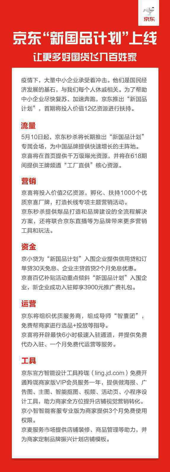 国内中小商家有福了！京东“新国品计划”12亿资源助力，提前吹响618号角！