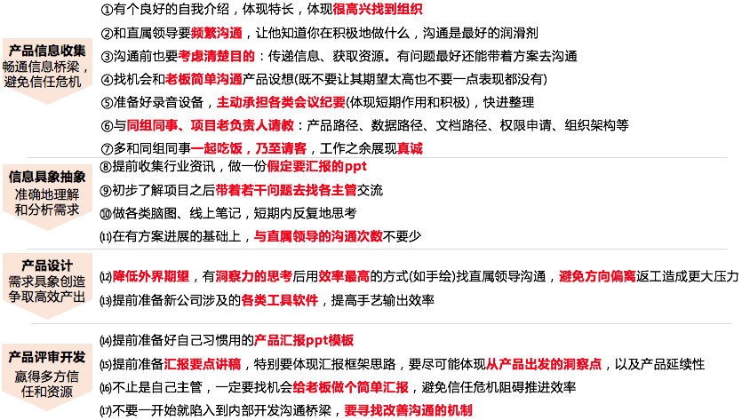  中高级产品经理入职新公司，首先做什么?