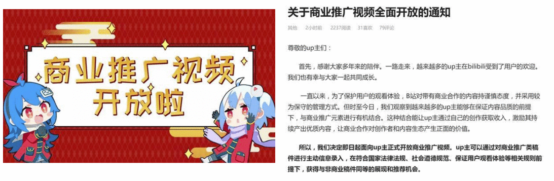  浅谈B站创作者流量变现手段