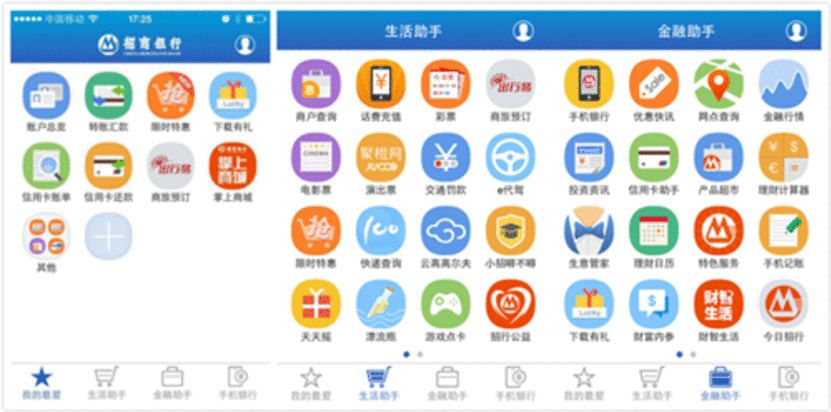  招商银行及掌上生活App版本发展研究