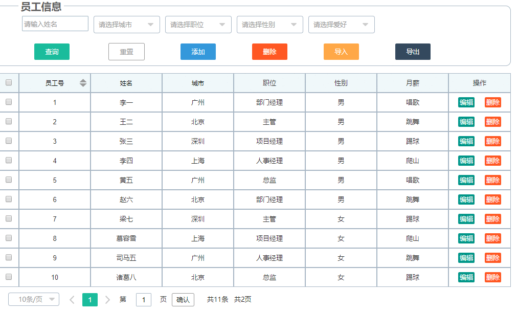  AXURE教程：管理后台页面框架