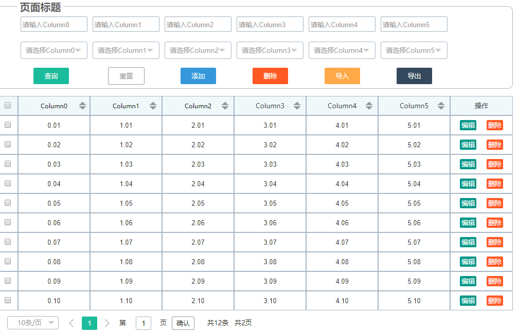  AXURE教程：管理后台页面框架