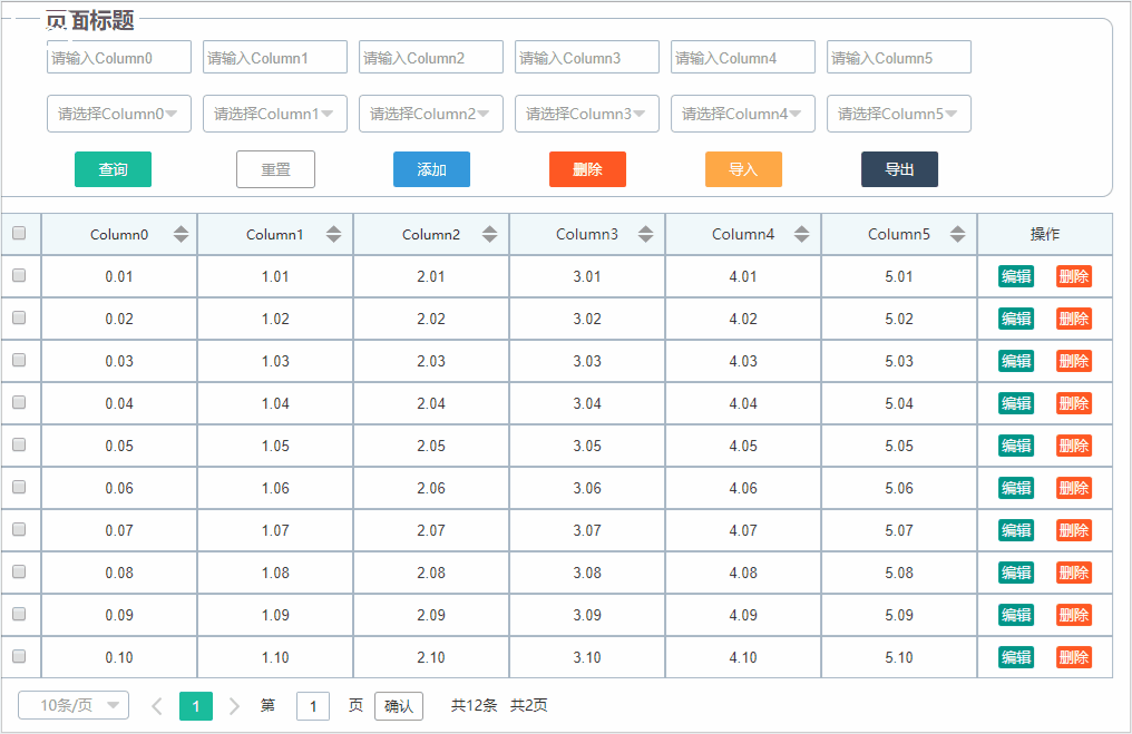  AXURE教程：管理后台页面框架