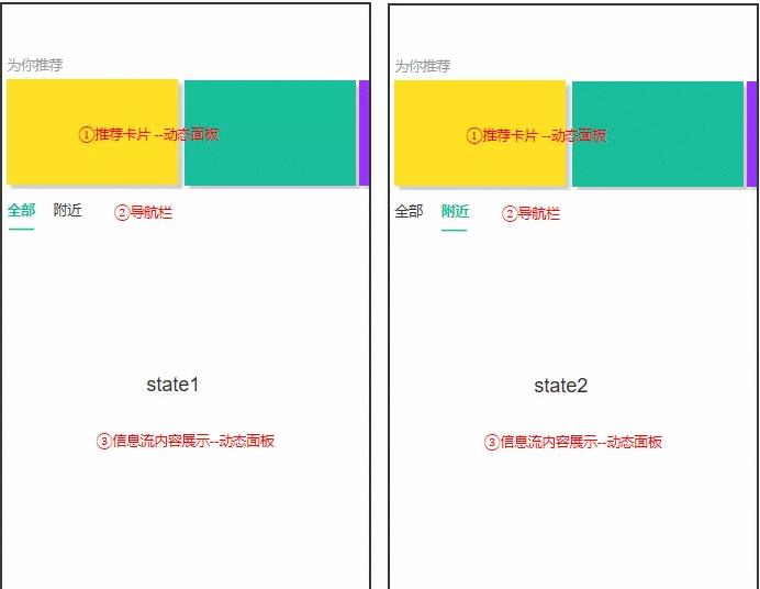  Axure教程：实现页面上下滑动和顶部吸附效果