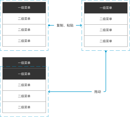  Axure实例：二三级菜单展开/折叠效果的实现