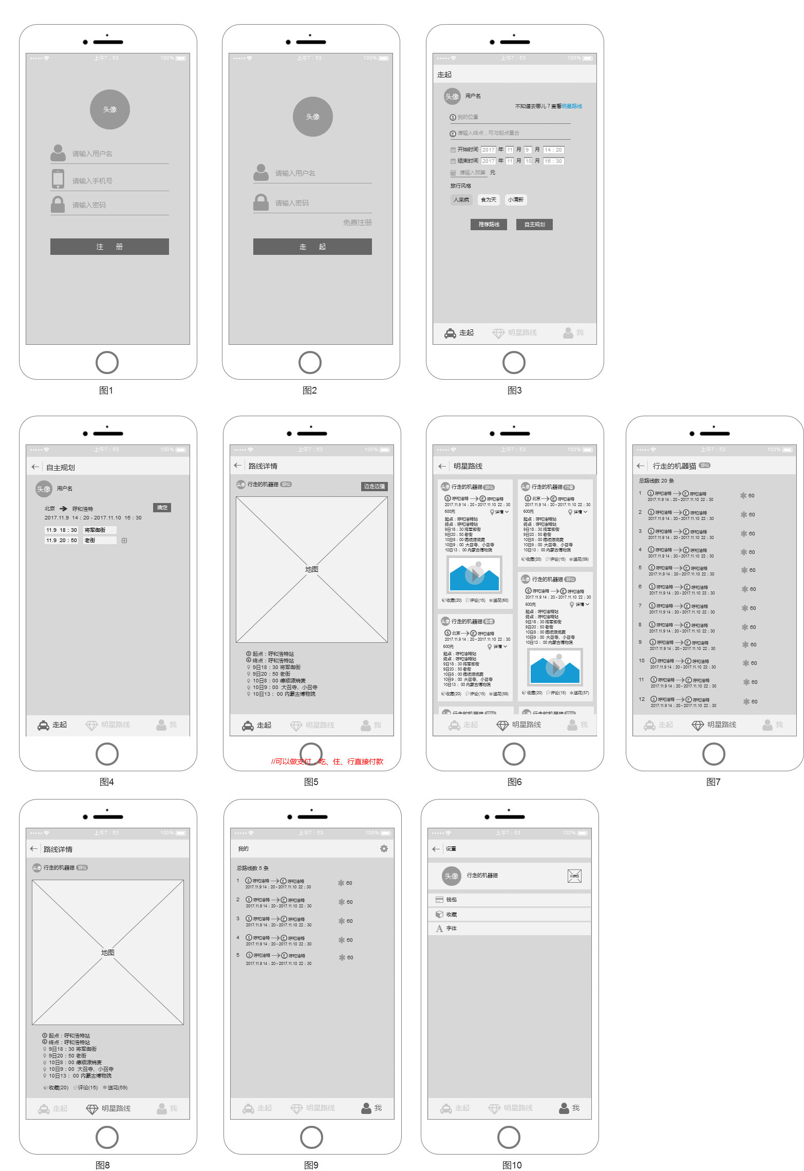  产品需求文档：旅游类APP 走起