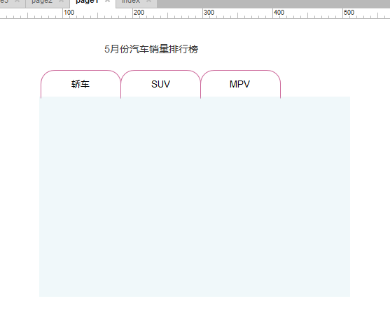  Axure交互原型设计：动态面板之tab页面切换